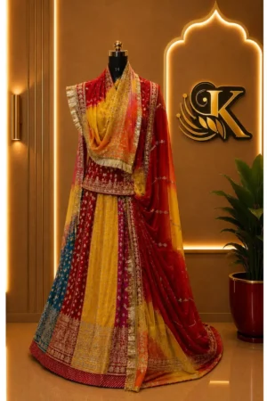 Multi Color Rajputi Poshak