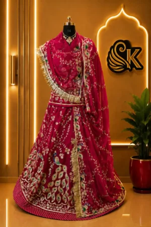Peacock Design Rajputi Poshak