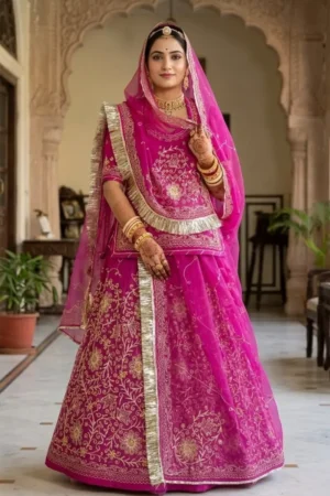 Pink Half Pure Poshak..
