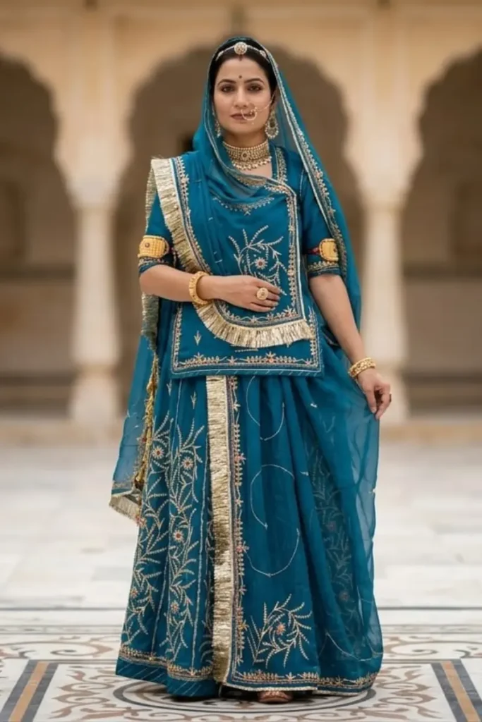 Seagreen Heavy Half pure Poshak