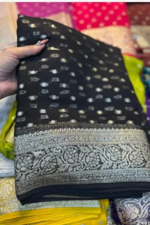 Black Georgette Saree(1)