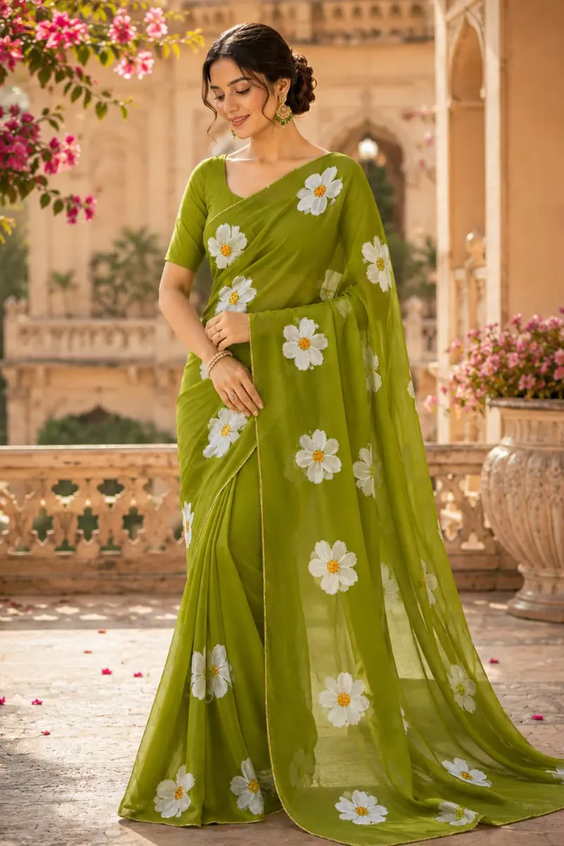 Ladliju’s Pride Green Saree(L01)