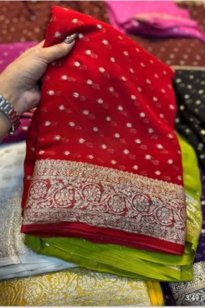 Red Georgette Saree(1)