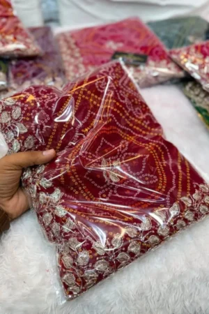 Red Sikhavati Saree.2