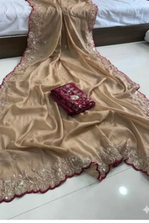 Star Georgette Sequence work Saree.2